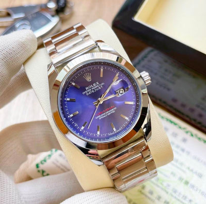Datejust 41mm Automatic Date Watch Blue & gold, blue rotating bezel