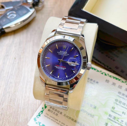 Datejust 41mm Automatic Date Watch Blue & gold, blue rotating bezel